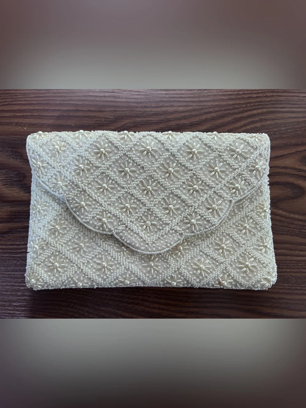 Beaded Floral Clutch